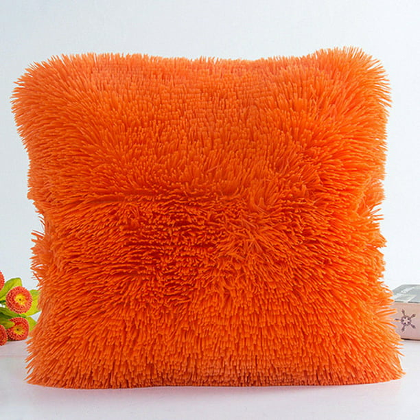 New Fluffy Fur Plush Pillow Case Shaggy Home Sofa Decor Soft Cushion Cover Throw 